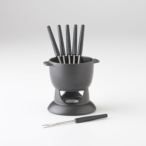 Petite Cast Iron Fondue Set