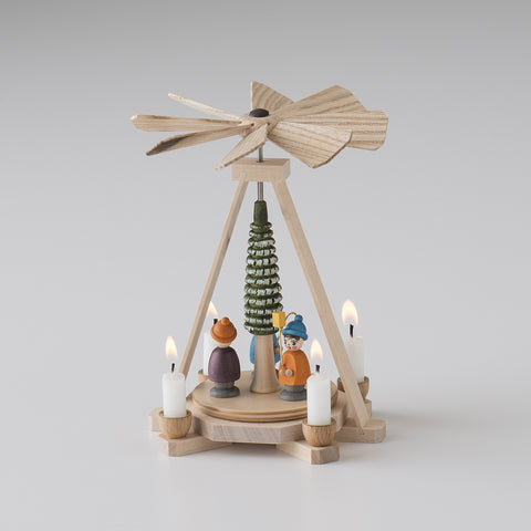 Miniature Wooden Candle Carousel